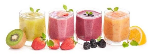 kiwi, strewberry, raspberry,orange smoothie